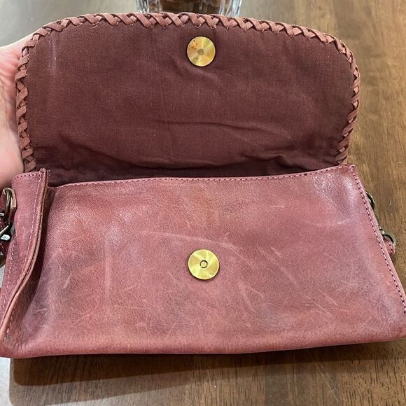 Idyllwind Miranda Lambert Mauve Studded Leather Crossbody Shoulder Bag Purse - Picture 6 of 11